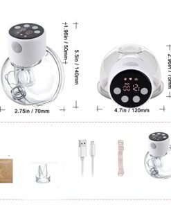 dimensions et accessoires du Tire-lait électrique portable S12 Pro